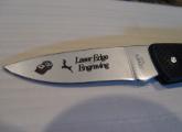 Etching on Knife Blade