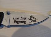 Etching on Knife Blade